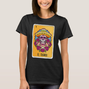 Camiseta El Cráneo Mexicano Slang Lottery Bingo Cards