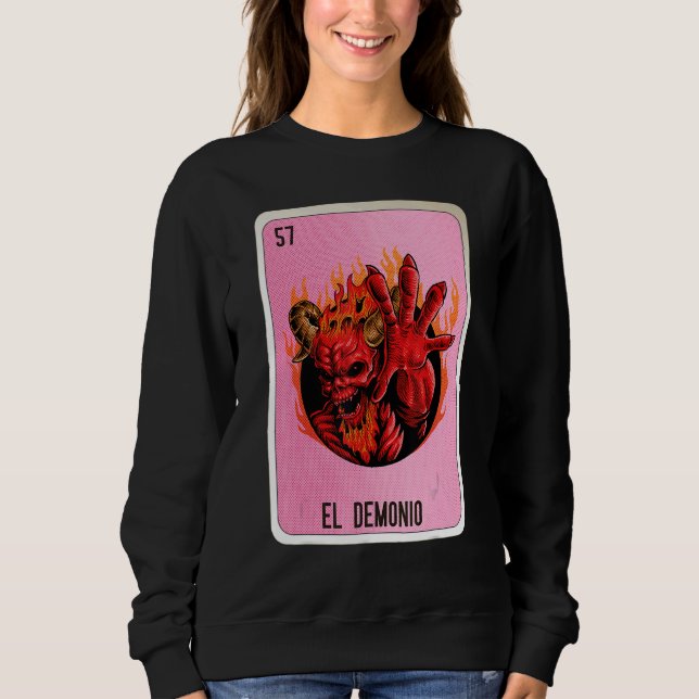 Camiseta El Demonio Mexican Slang Lottery Bingo Cards (Frente)