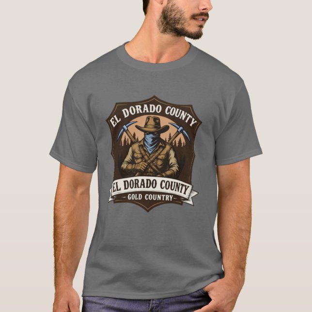 Camiseta El Dorado county Outlaw Bandit Design (Frente)