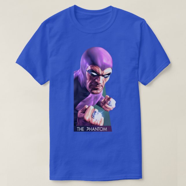 Camiseta El Fantasma O Fantasma O Homem Mascarado 4K Ilustr (Frente do Design)