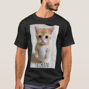 Camiseta El Gato Meme Sad Chorando Gatinho Munchkin