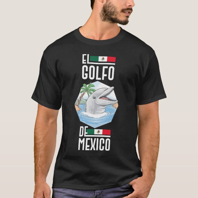 Camiseta El Golfo De México Dolphin Golfo De Méxic (Frente)