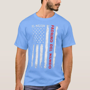 Camiseta El Mejor Padrino Del Mundo Men Retro Vintage Padri