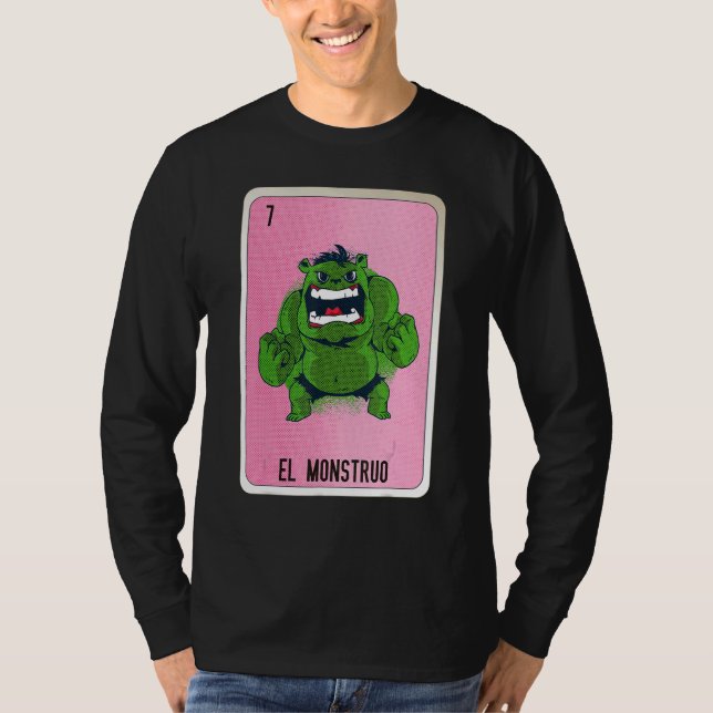 Camiseta El Monstruo Mexican Slang Lottery Bingo Cards (Frente)