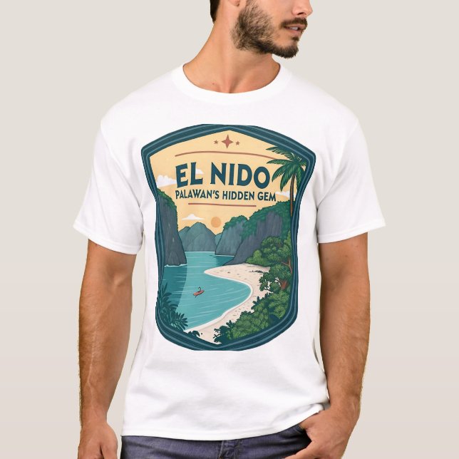 Camiseta El Nido: a jóia escondida de Palawan (Frente)
