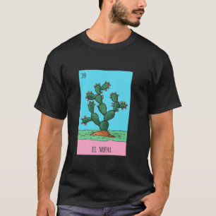 Camiseta El nopal Cultura da Loteria Mexicana Long Sleeve T