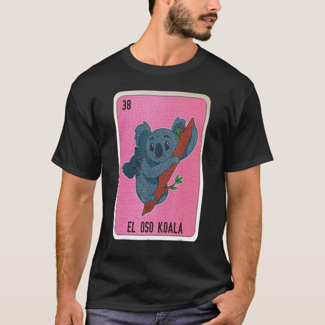 Camiseta El Oso Koala Mexicano Slang - Cartões De Bingo (Frente)