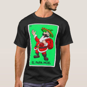 Camiseta El Papa Noel Cartão Mexicano Santa Claus Sombrero 