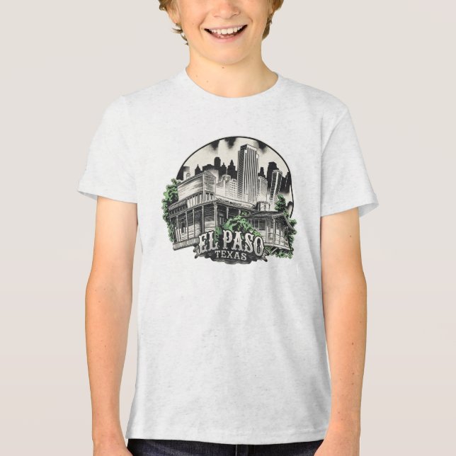 Camiseta El Paso City Texas EUA (Frente)
