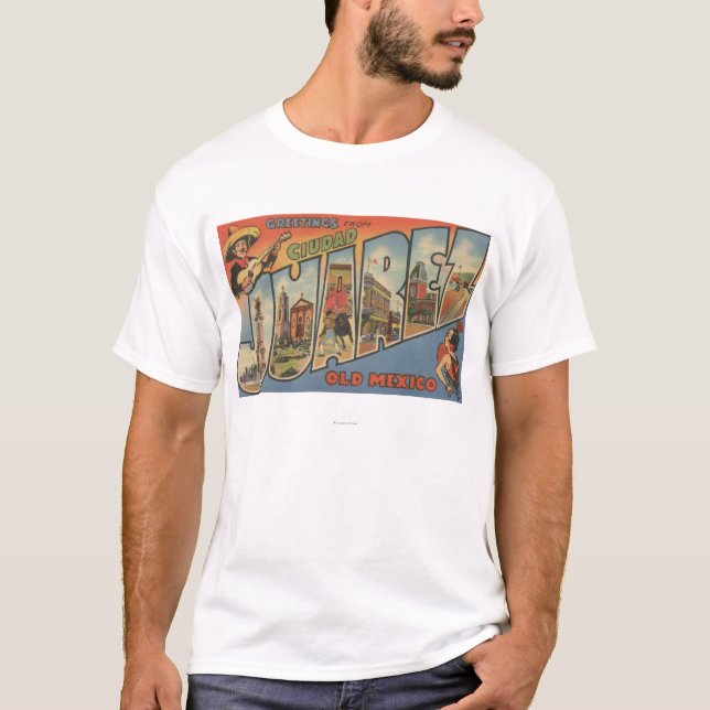 Camiseta El Paso, Texas - Ciudad Juarez (Frente)
