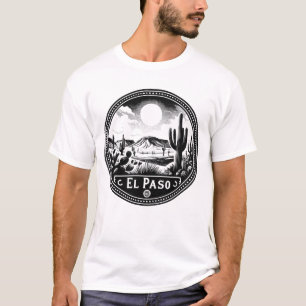 Camiseta El Paso Texas Desert Cactus Adventure