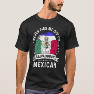 Camiseta El Salvador Bandeira México cresceu orgulho humor