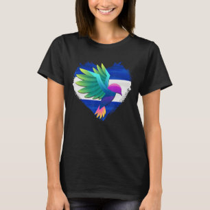 Camiseta El Salvador Girl Salvadorian Mujer Salvadoreña Fla