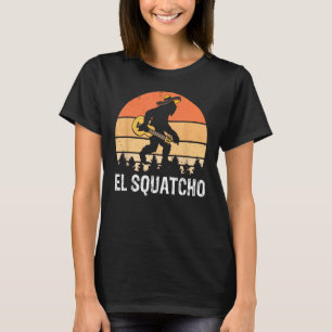 Camiseta El Squatcho Bigfoot Sasquatch Mexicano Retro Vinta