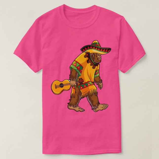 Camiseta El Squatcho Bigfoot Sasquatch Mexicano T Funny Gif (Frente do Design)