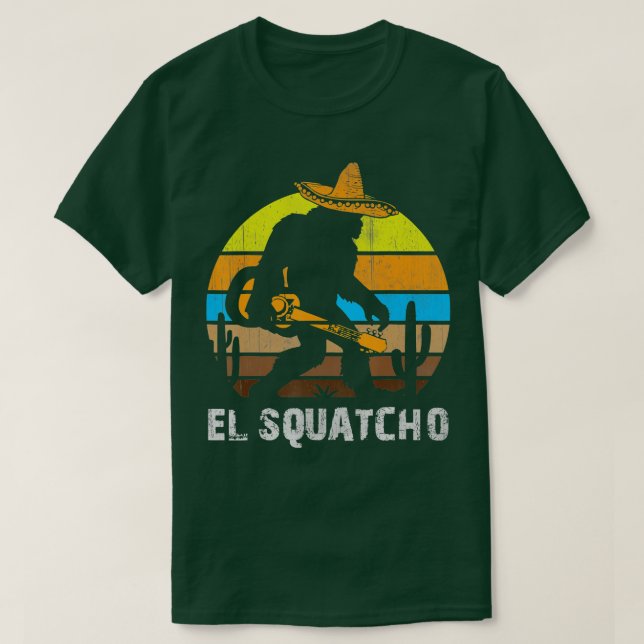 Camiseta El Squatcho Shirt Bigfoot T Shirt Sasquatch (Frente do Design)