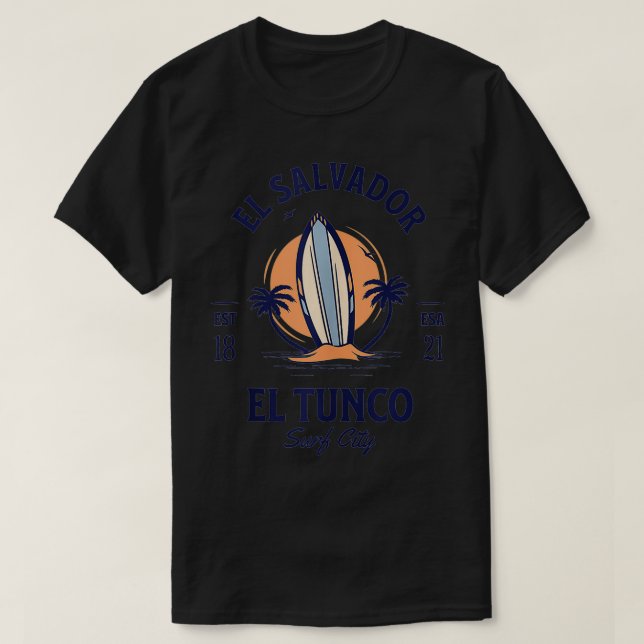 Camiseta El Tunco - Surf de El Salvador (Frente do Design)