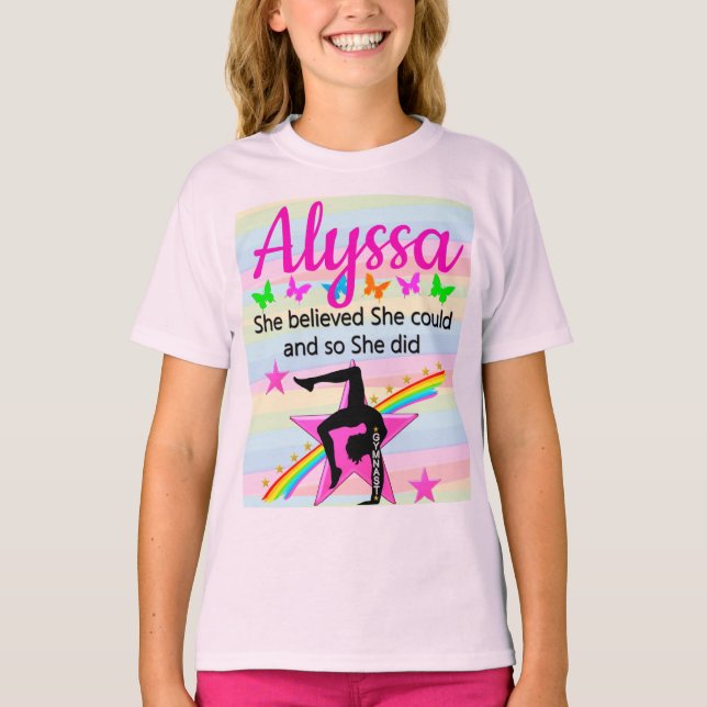 CAMISETA ELA ACREDITAVA QUE PODERIA GYMNAST DESIGN (Frente)