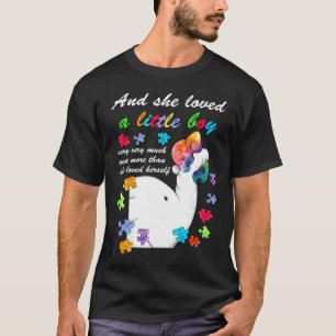 Camiseta Ela Adorava Um Pouco De Autismo Elefante.