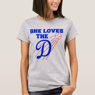 Camiseta Ela Ama Beisebol | Presente Divertido para Fã de E