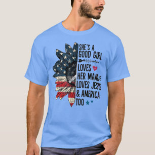 Camiseta Ela ama sua mãe ama Jesuss Ameri