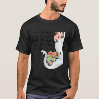 Camiseta Ela Amava um Menino Muito Autismo Elefante M