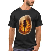 Camiseta Ela Anda Através do Fogo