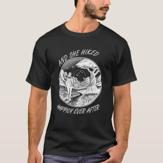 Camiseta Ela Caminhou Feliz Para Sempre Montanhista Da Natu