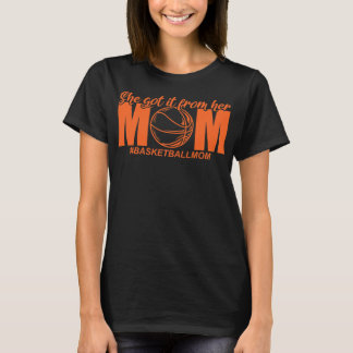 Camiseta Ela Conseguiu Do Basquete Da Mãe