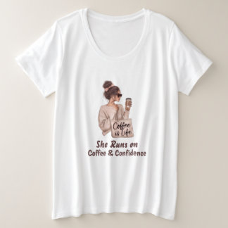Camiseta Ela Corre Com Café Confiança