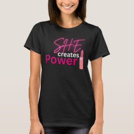 Camiseta Ela Cria Poder Mulheres Inspiradoras Empoderamento