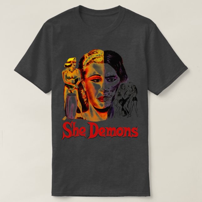 Camiseta Ela Demônios Filme de Horror do Cult (Frente do Design)