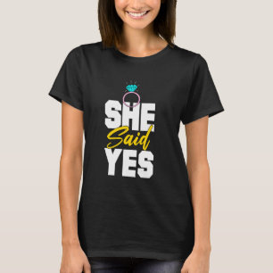 Camiseta Ela Disse Sim, Anúncios De Casamento