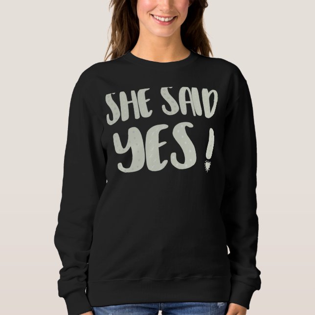 Camiseta Ela Disse Sim Engajamento Despedida de Solteira Fó (Frente)