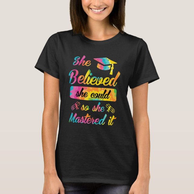 Camiseta Ela dominou Mestrado grau 1 (Frente)