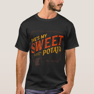 Camiseta Ela é a minha batata doce, aposte que sou Casal Th