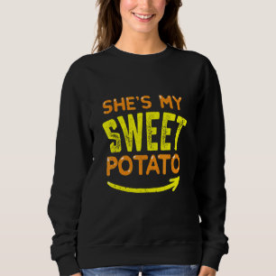Camiseta Ela é a minha batata doce, aposto que sou Obrigado