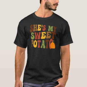 Camiseta Ela é a minha batata doce, eu costumo fazer Casais