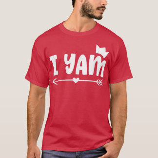Camiseta Ela é a minha batata doce Eu sou Casais de Ação de