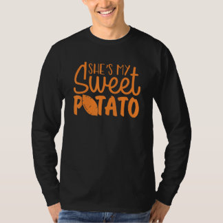 Camiseta Ela é a minha batata doce, eu sou Casal, obrigado