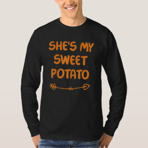 Camiseta Ela é a minha batata doce, eu sou Casal, obrigado