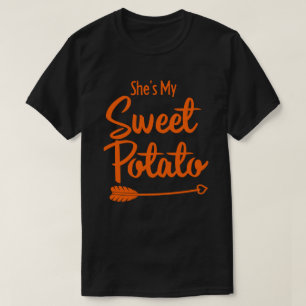 Camiseta Ela é a minha batata doce que eu estou a combinar