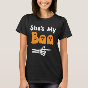 Camiseta Ela é a minha Casal de Boo Correspondente ao Dia d
