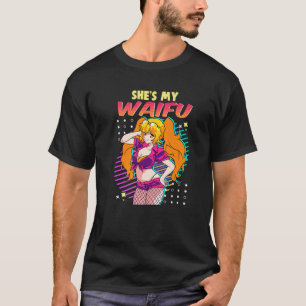 Camiseta Ela é a minha moça Waifu