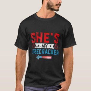 Camiseta Ela é a minha pirata, a sua e a sua Matchin de 4 d