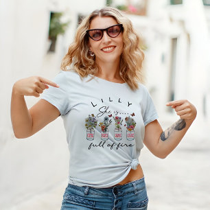 Camiseta Ela é Cheio de Fogo - Fé feroz das Mulheres