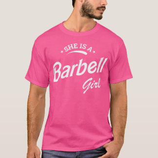 Camiseta Ela É Engraçada Por Uma Barbell Girl