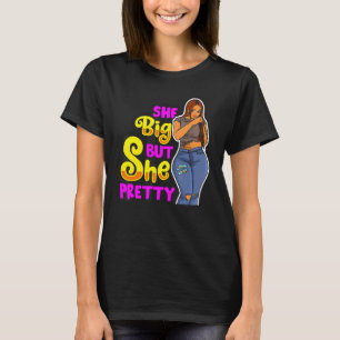 Camiseta Ela É Grande, Mas Bonito Melanina Gótica Cuta Bl