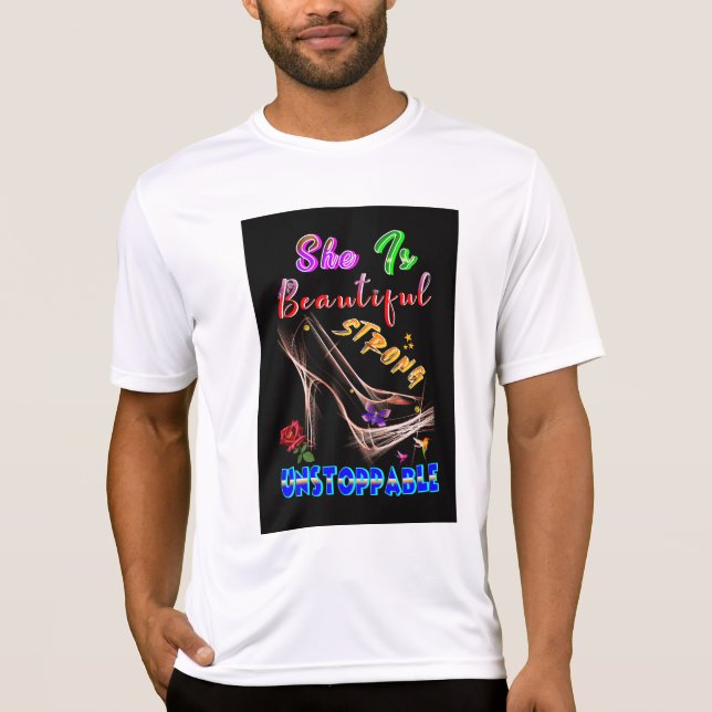 Camiseta Ela É Linda Forte Inparável (Frente)