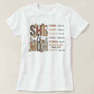 Camiseta ELA é MÃE Forte Bonita Capaz Inspiradora